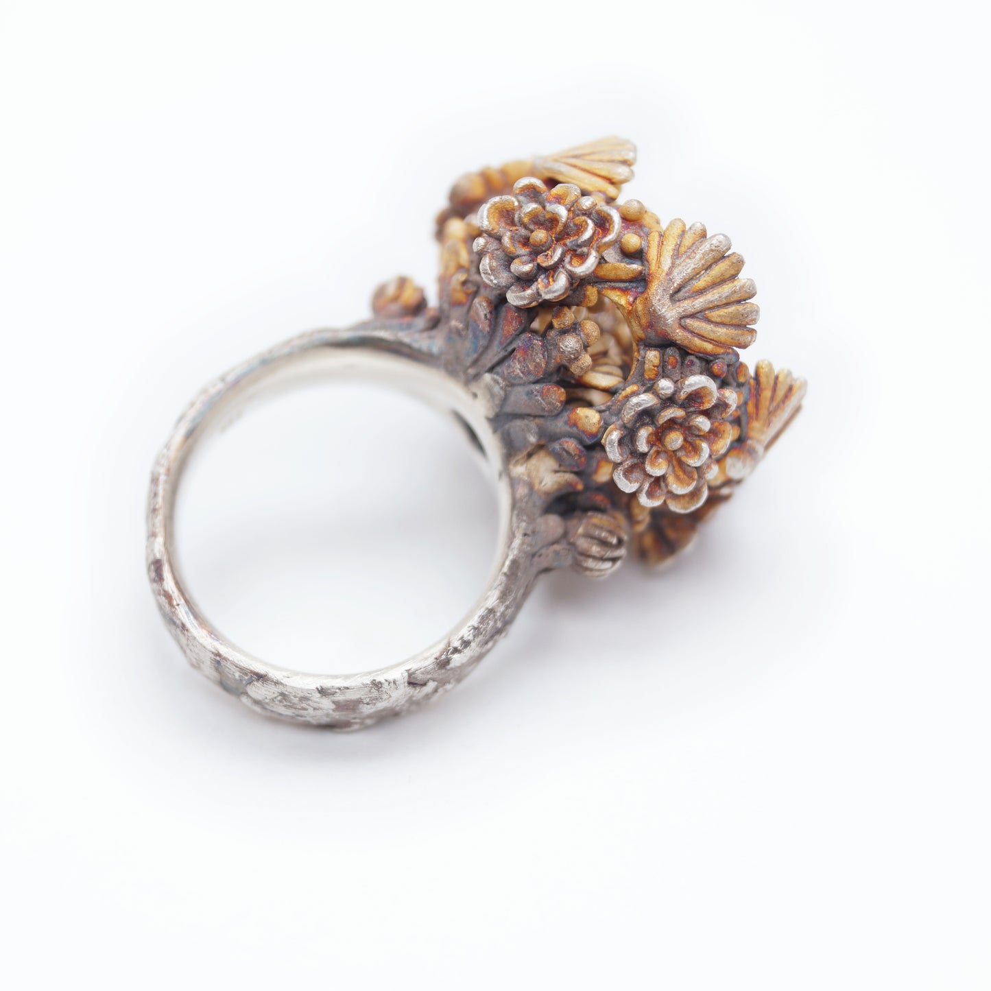 Artisan Statement Ring in Silver