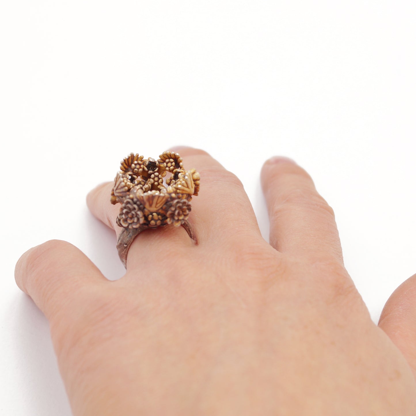 Artisan Statement Ring in Silver