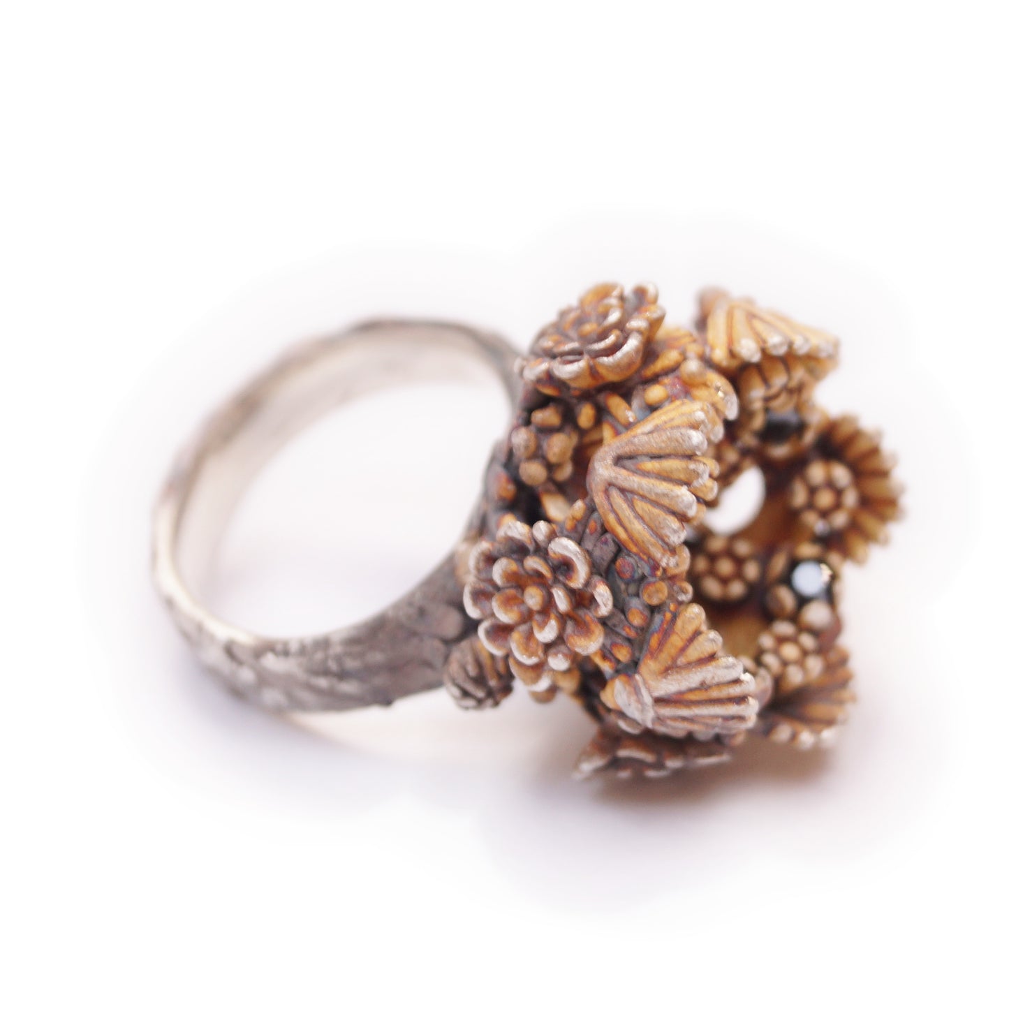 Artisan Statement Ring in Silver