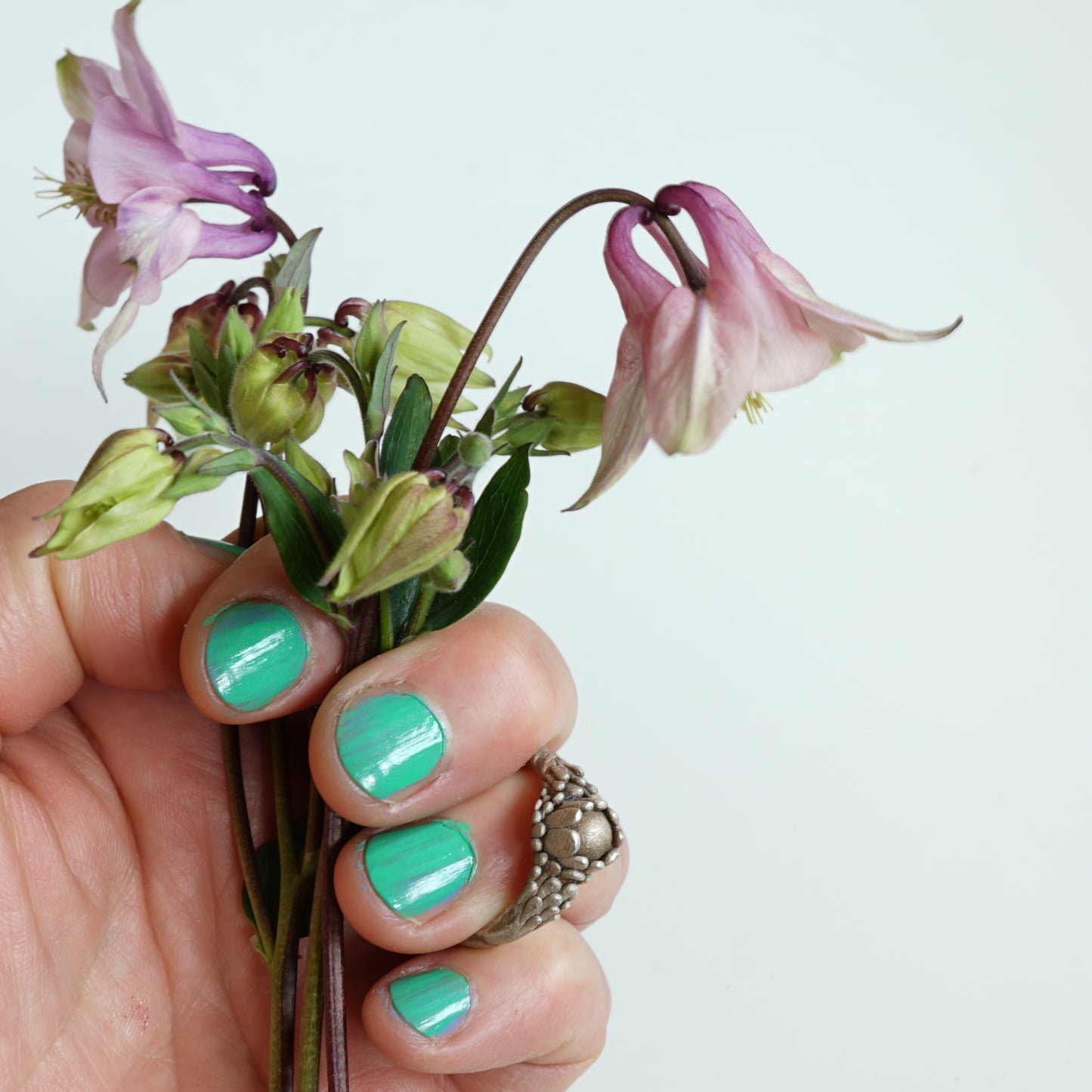 Secret Garden Ring: Handmade Recycled Sterling Silver Floral Ring