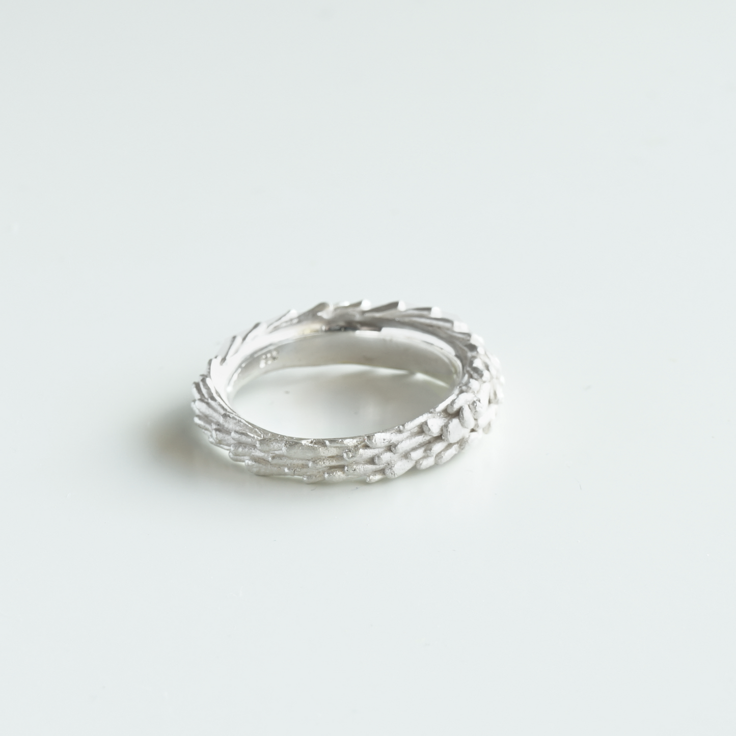 Men’s Botanical Silver Ring – Handmade in Germany, Recycled Sterling Silver