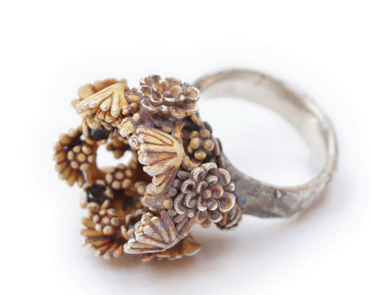 Artisan Statement Ring in Silver