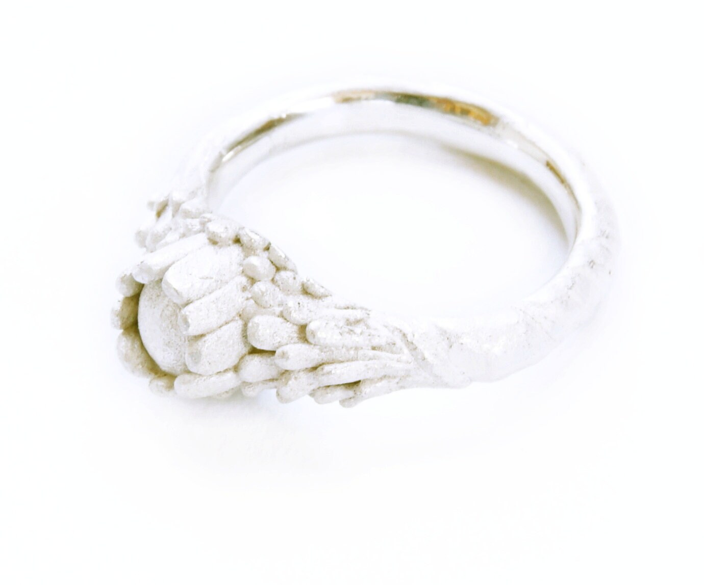 Secret Garden Ring: Handmade Recycled Sterling Silver Floral Ring