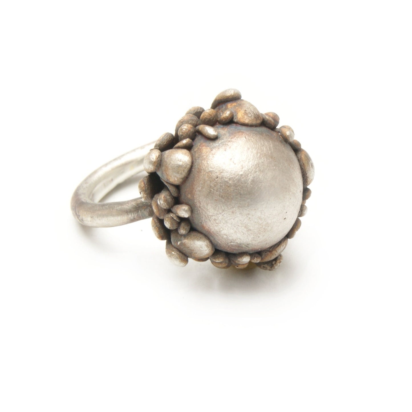 Silver Flower Ring | Handmade Botanical Jewelry | Large Bloom