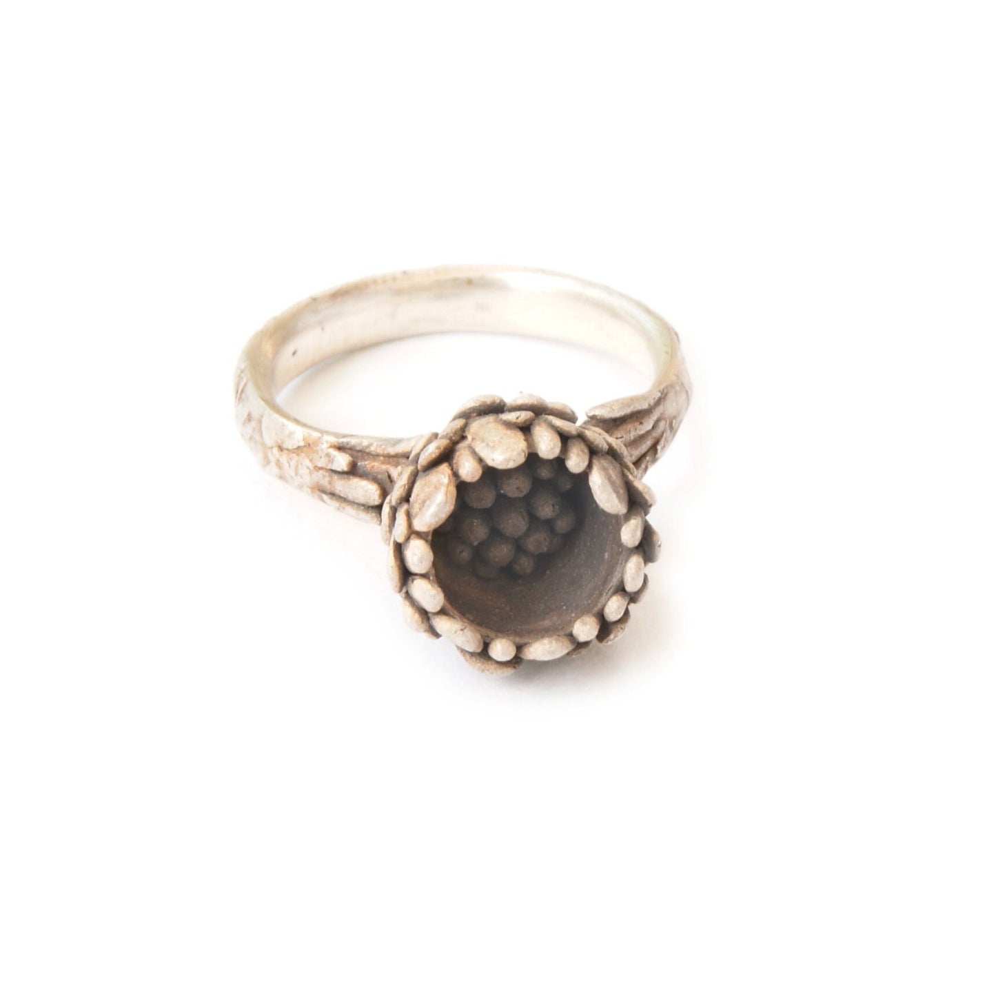 Silver Ring with Hidden Motif – Handmade One-of-a-Kind Ring