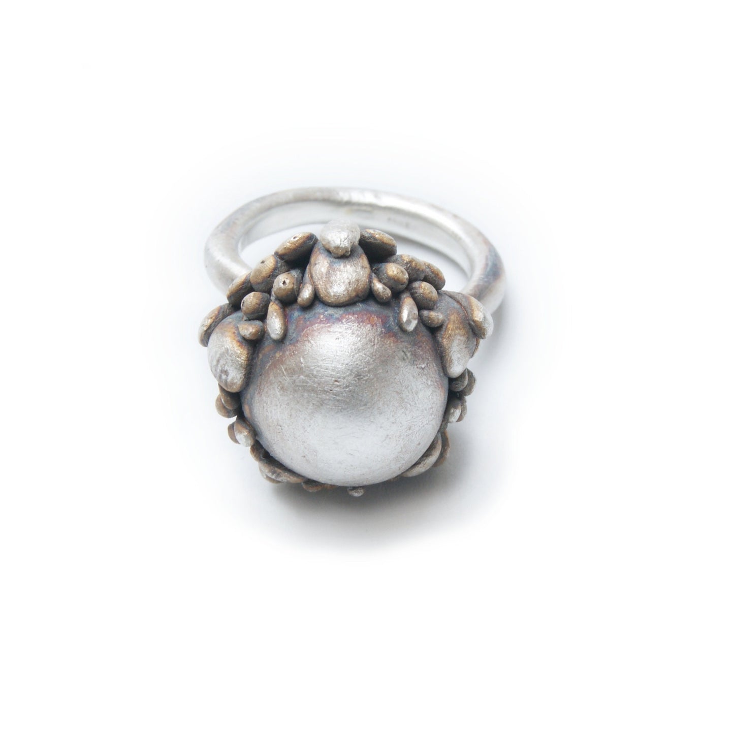Silver Flower Ring | Handmade Botanical Jewelry | Large Bloom