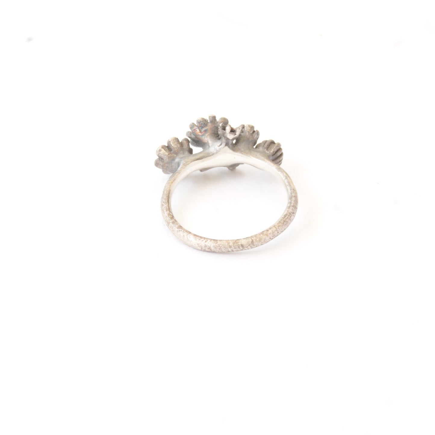 Flower Garden Ring in Sterling Silver | Handmade Bouquet Jewelry with Gemstones