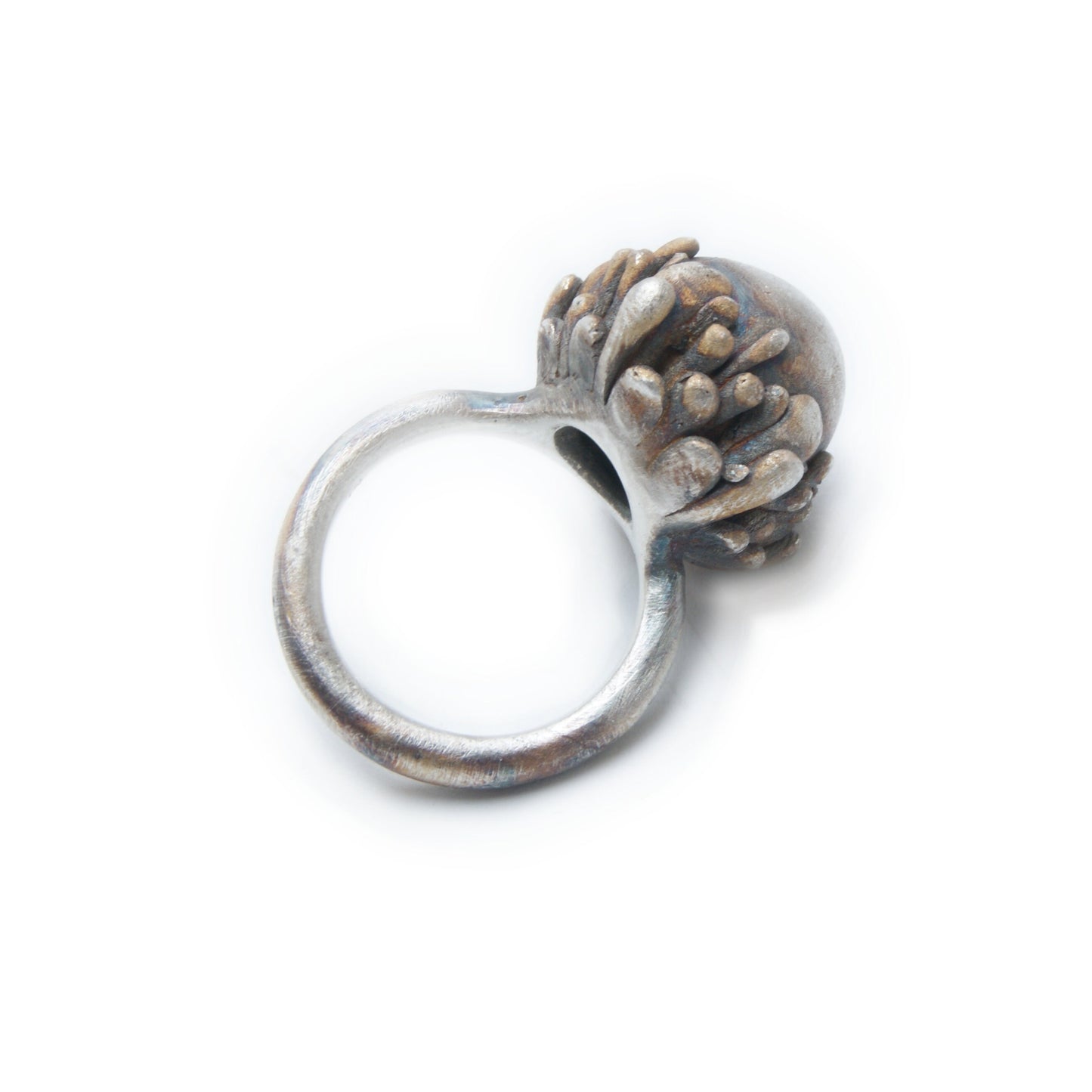 Silver Flower Ring | Handmade Botanical Jewelry | Large Bloom