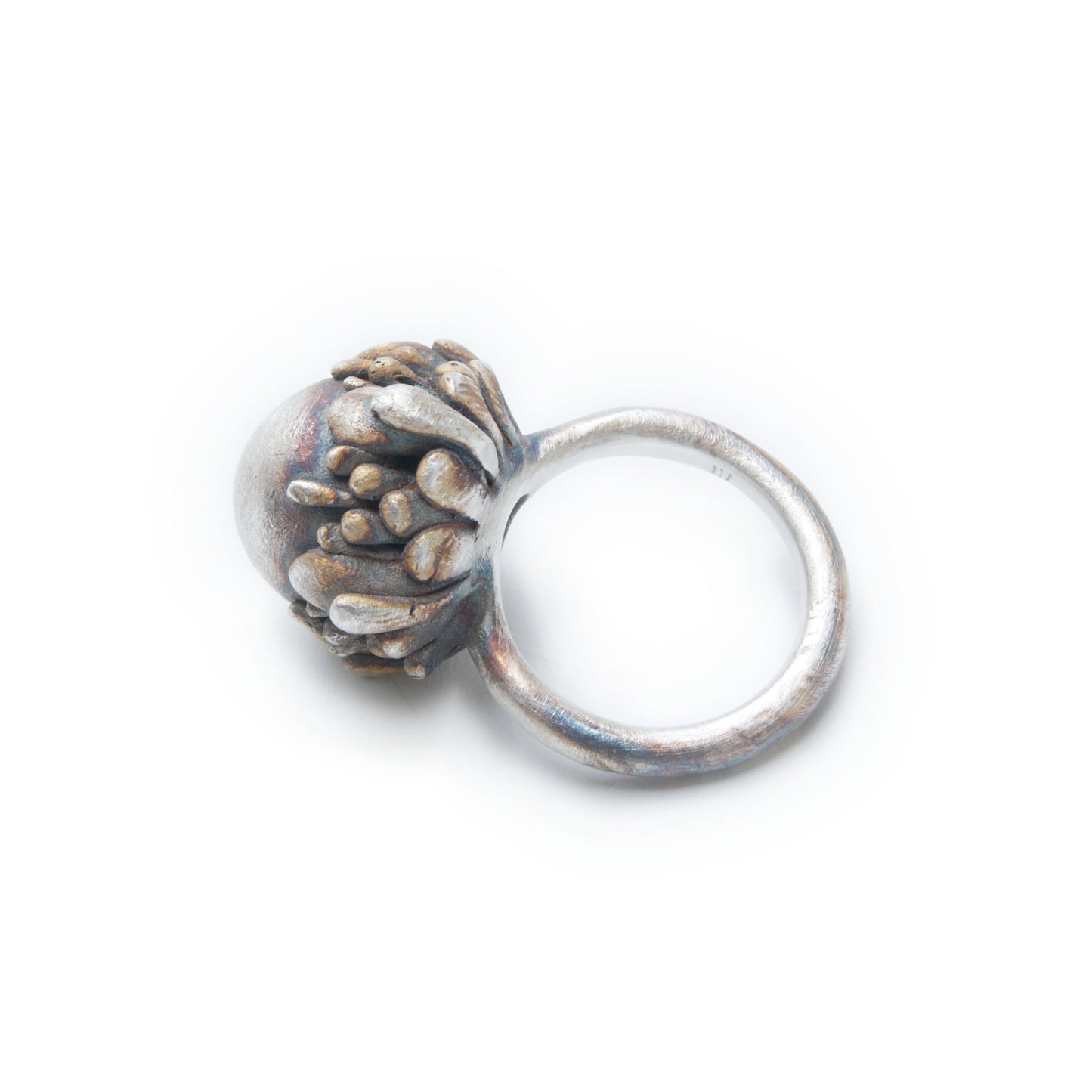 Silver Flower Ring | Handmade Botanical Jewelry | Large Bloom