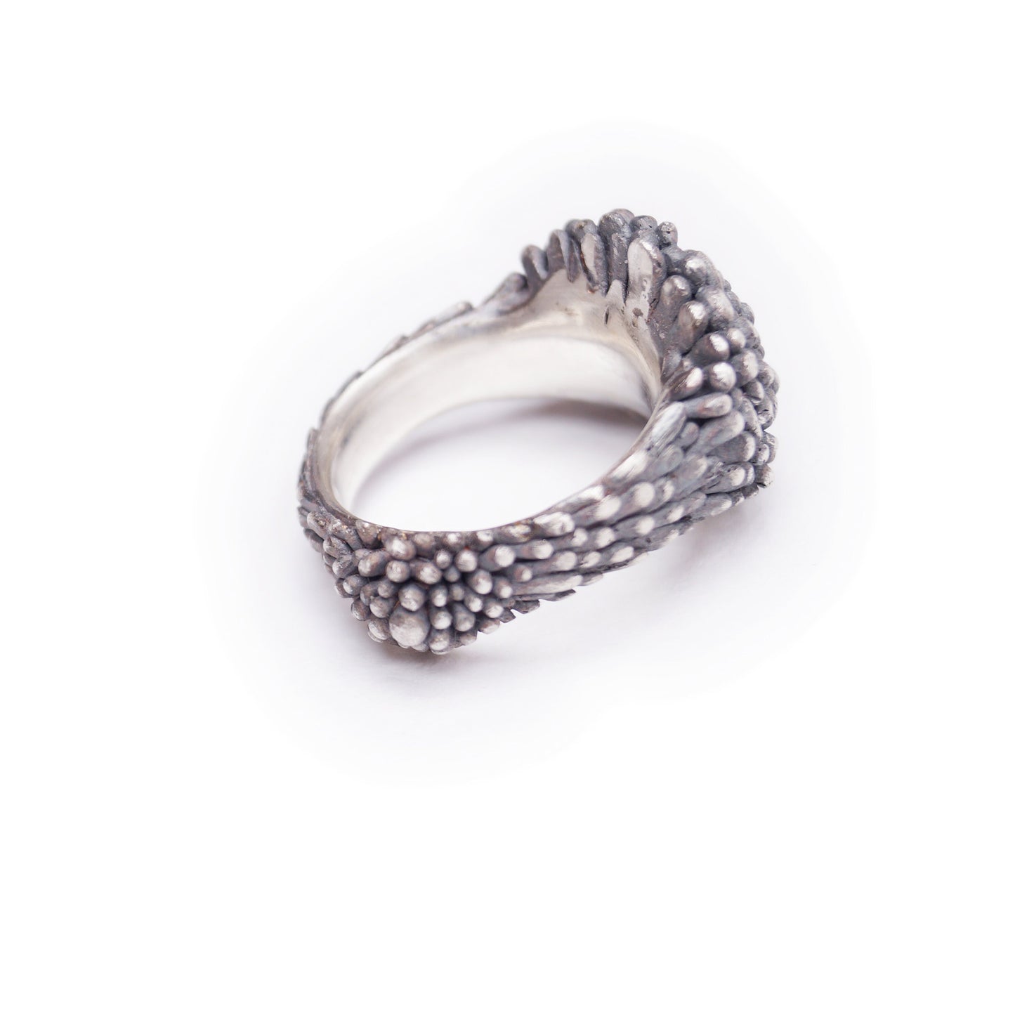 Dandelion Ring in Recycled Silver – Nature-Inspired Botanical Jewelry, Handmade with Award-Winning Craftsmanship
