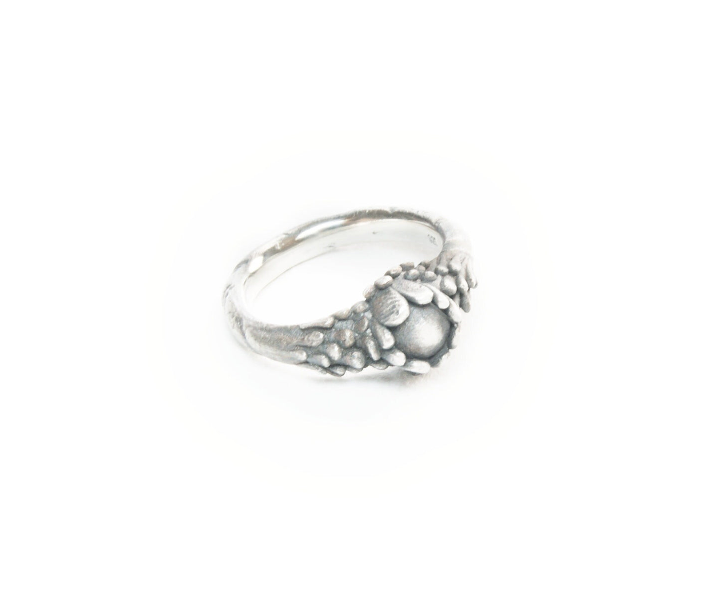 Secret Garden Ring: Handmade Recycled Sterling Silver Floral Ring