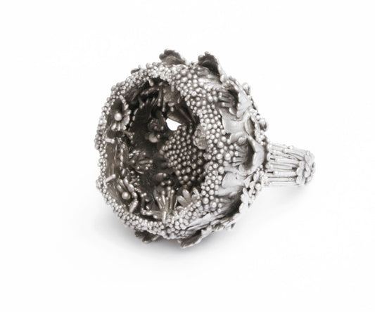 Unique Silver Ring | Artisan Sculptural Design | One-of-a-Kind Jewelry for Collectors