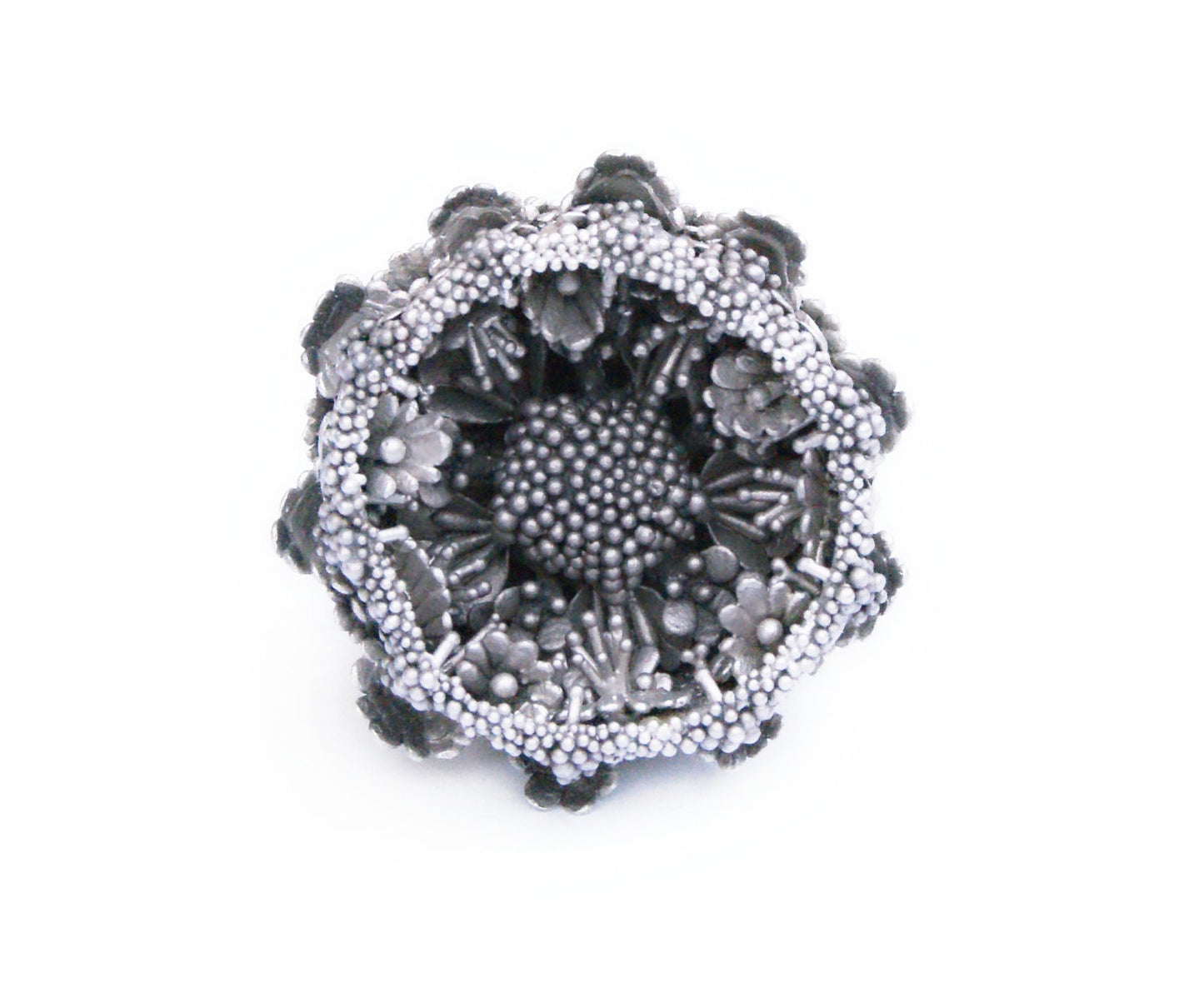 Unique Silver Ring | Artisan Sculptural Design | One-of-a-Kind Jewelry for Collectors